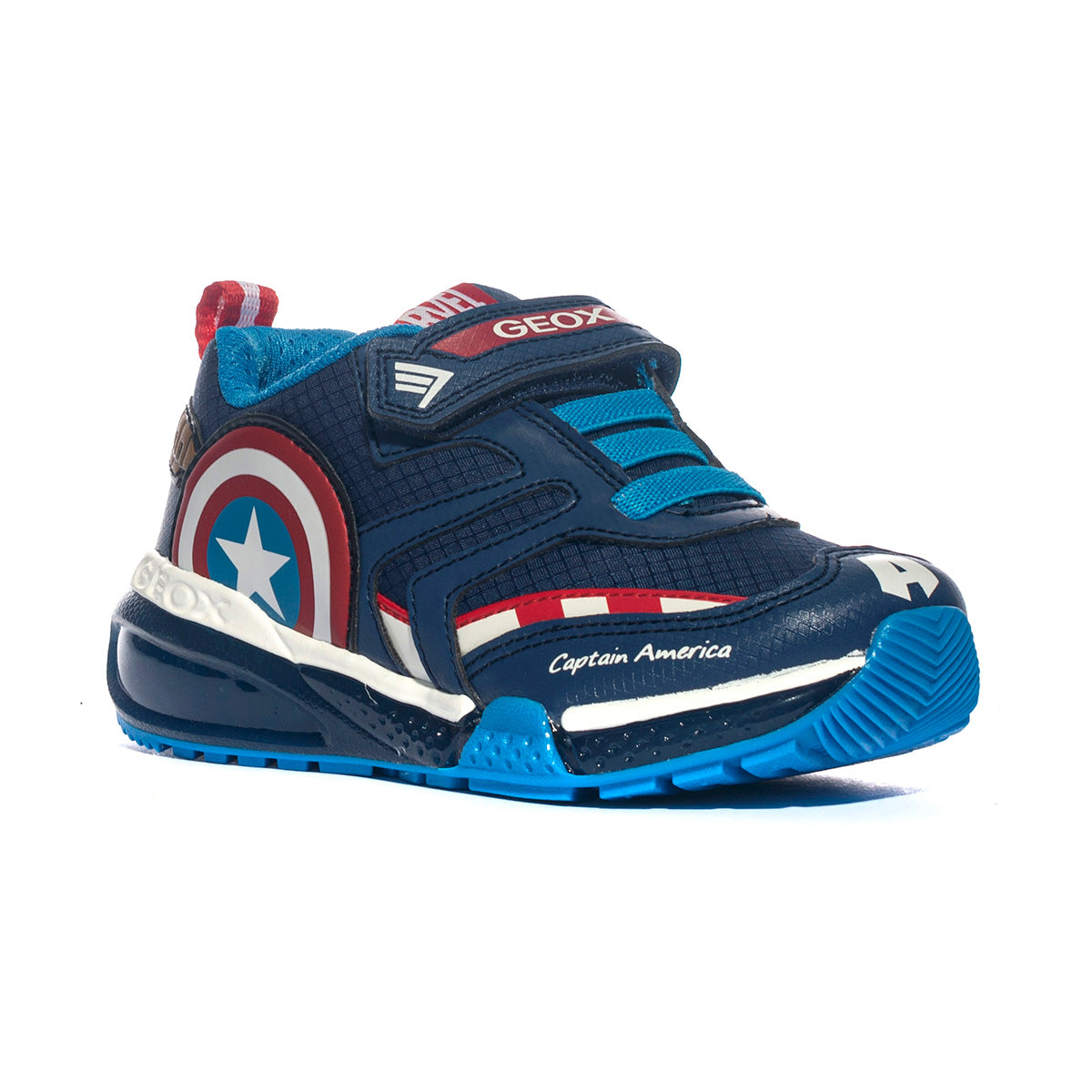 GEOX J36FEC NAVY RED  C0735 Sneakers Bambino 
