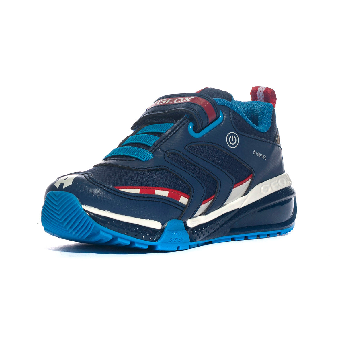GEOX J36FEC NAVY RED  C0735 Sneakers Bambino 