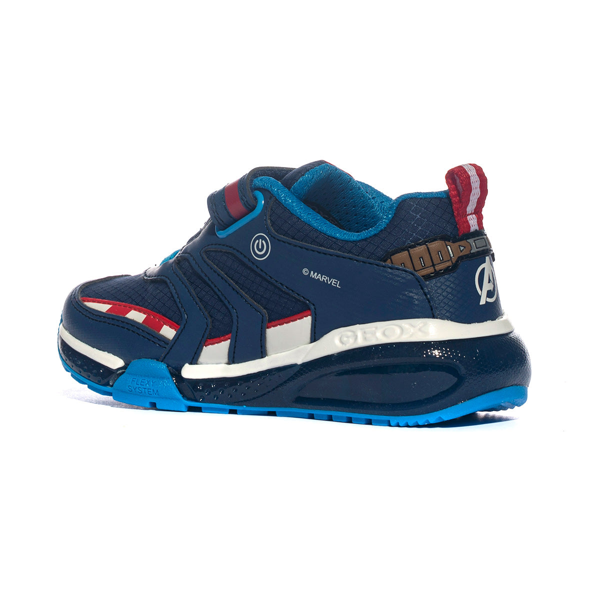 GEOX J36FEC NAVY RED  C0735 Sneakers Bambino 