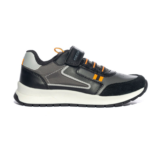 GEOX J36GMA BLACK ORANGE C0038 Sneakers Bambino 