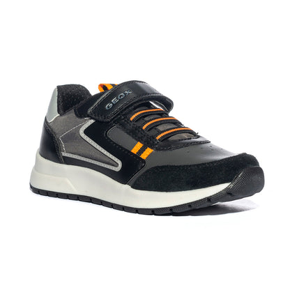 GEOX J36GMA BLACK ORANGE C0038 Sneakers Bambino 