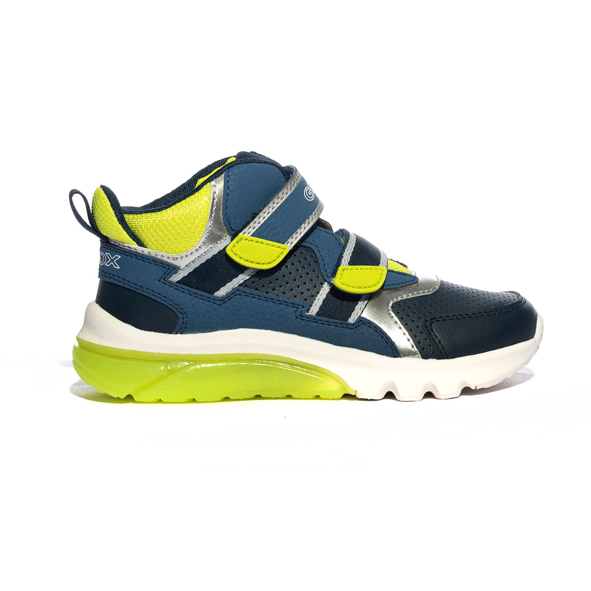 GEOX J36LBA NAVY LIME  C0749 Sneakers Bambino 
