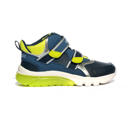 GEOX J36LBA NAVY LIME  C0749 Sneakers Bambino 