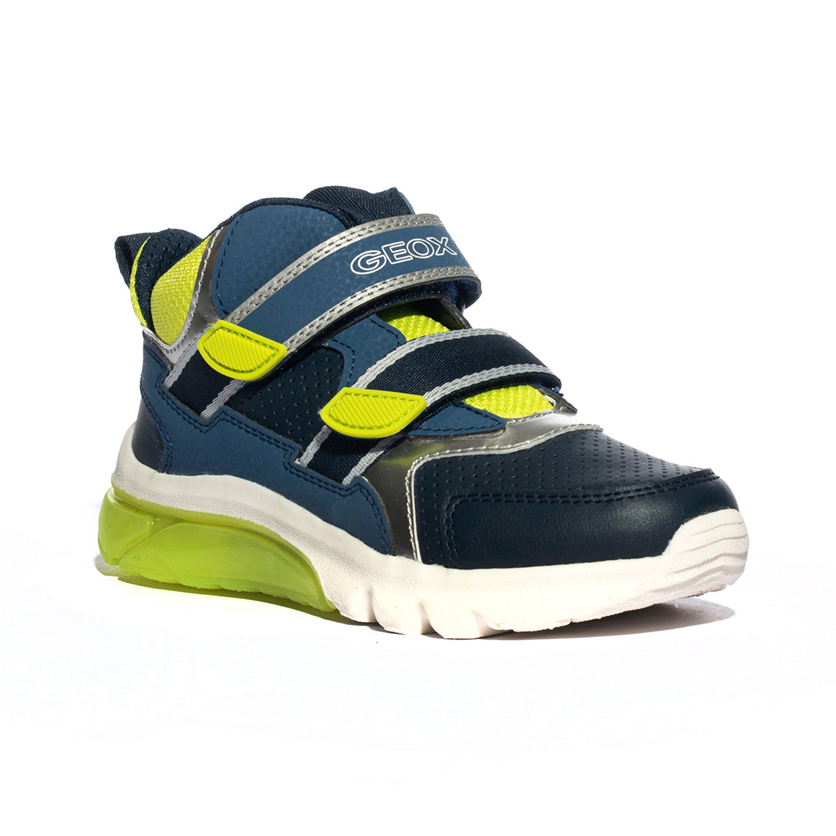 GEOX J36LBA NAVY LIME  C0749 Sneakers Bambino 