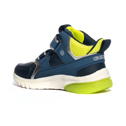 GEOX J36LBA NAVY LIME  C0749 Sneakers Bambino 