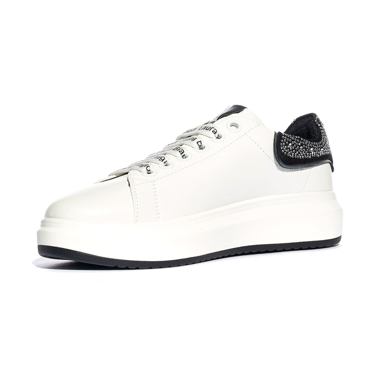LAURA BIAGIOTTI 8781 WHITE BLACK Sneakers Bambina 