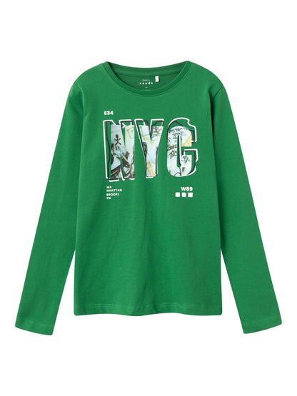 T-Shirt Name It  Nkmvictor Ls Top L1 Verde