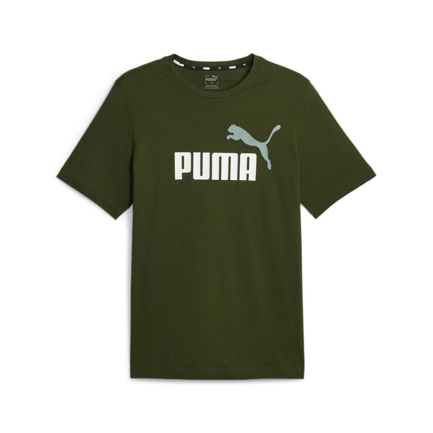 T-Shirt Puma Ess+2 Col logo Tee Verde