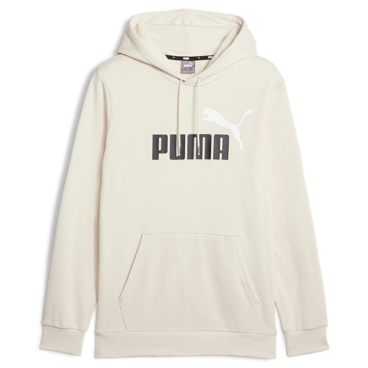 Felpa Puma ESS+ 2 Col Big Logo Hoodie FL Bianca