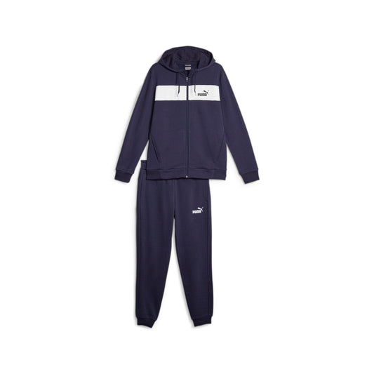 Tuta Puma FZ Panel Tracksuit - Overhead Hood BLu