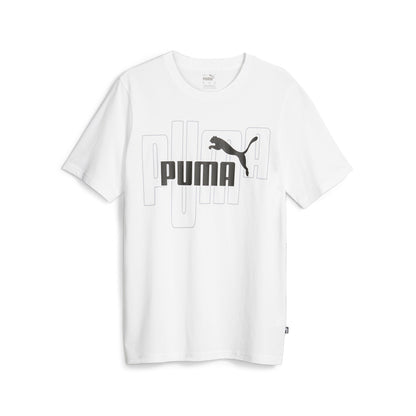 T-shirt Puma Graphics No. 1 logo Tee Bianca