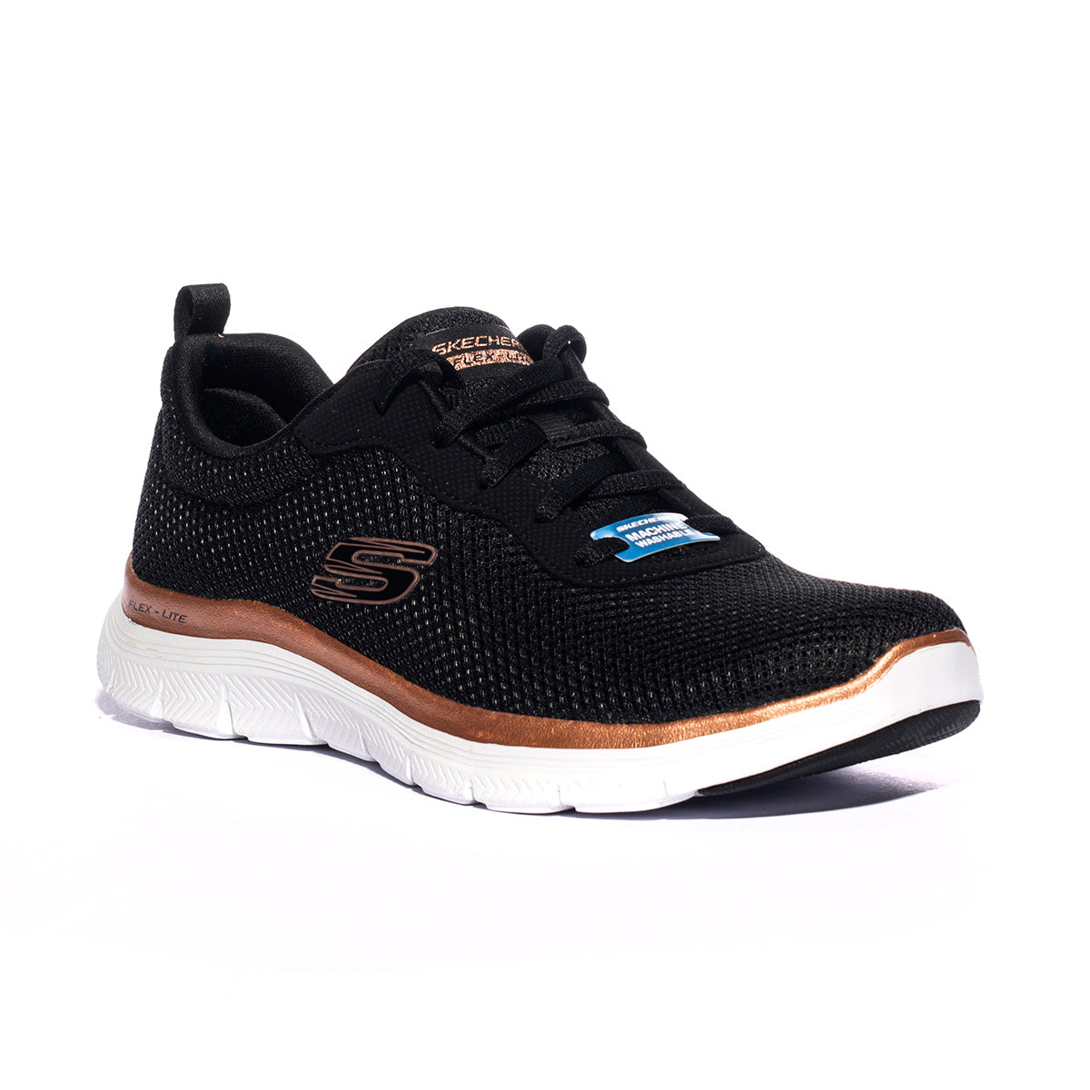 Sneakers Skechers Flex Appeal 4.0-Bril Nere