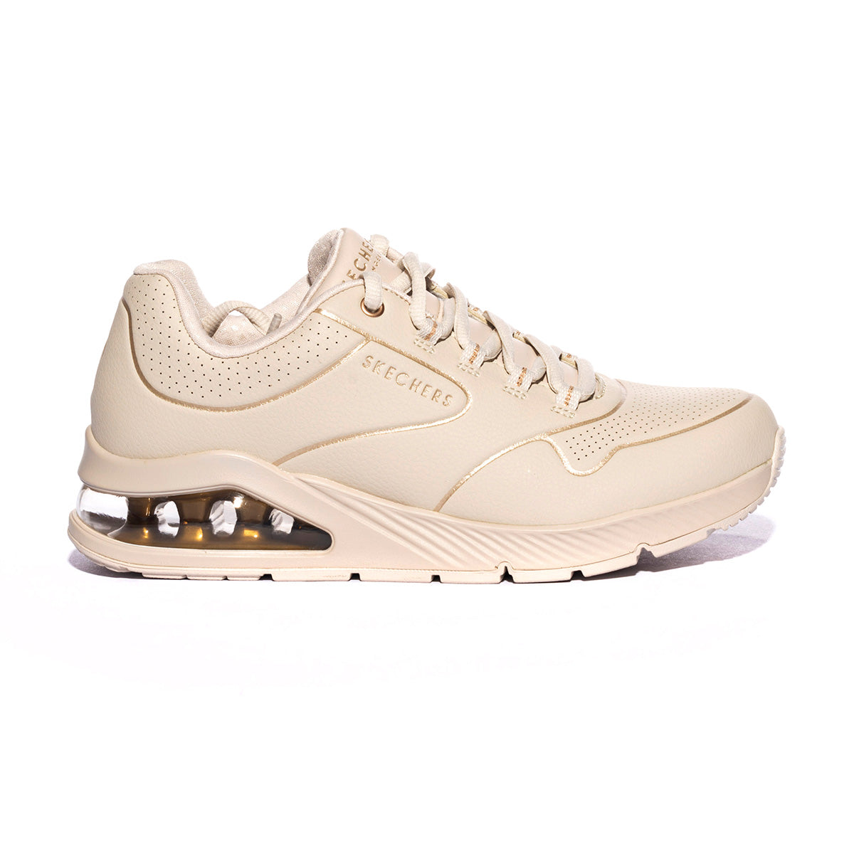 Sneakers Skechers Uno 2 - Golden Trim Bianche