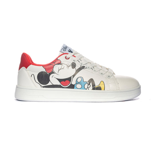 Sneakers Walt Disney D3010361s Bianche Rosse