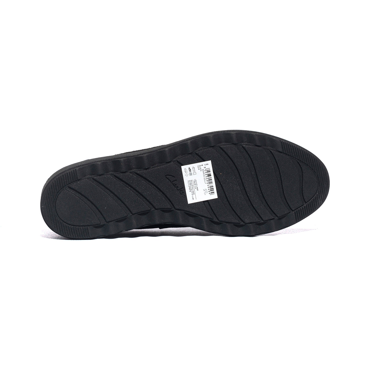 CLARKS 155819 BLK SUEDE W DKTAN Mocassini Donna 