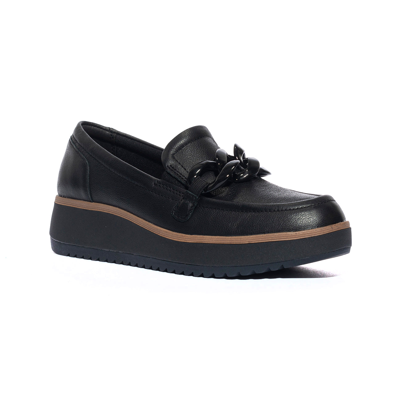 CLARKS 180109 BLACK LEA Slip-on Donna 