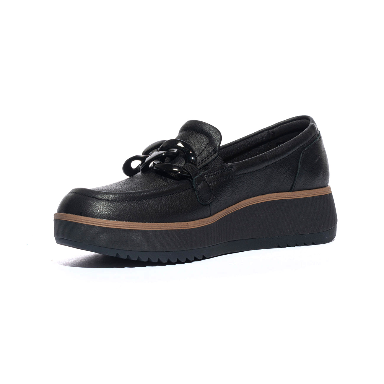 CLARKS 180109 BLACK LEA Slip-on Donna 