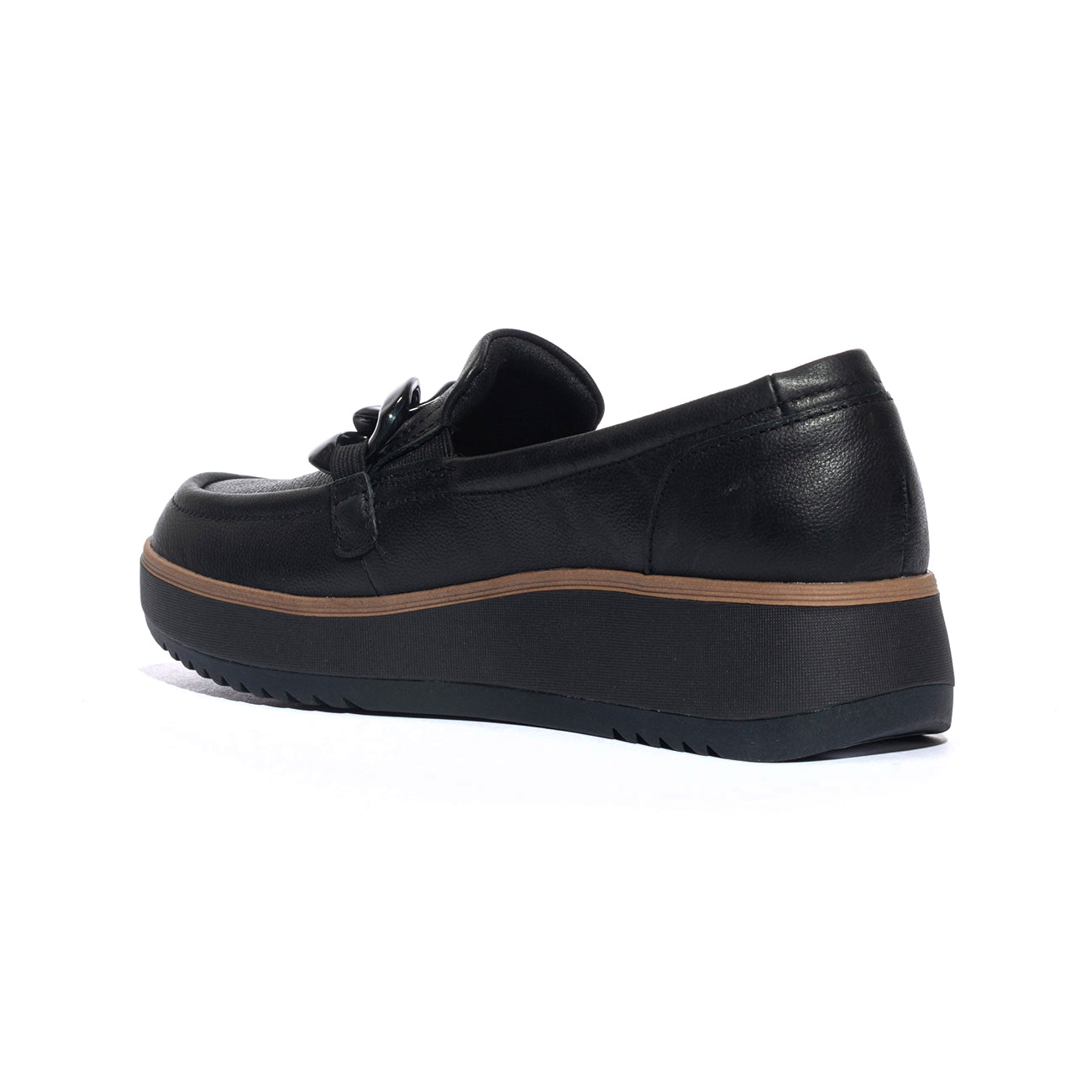 CLARKS 180109 BLACK LEA Slip-on Donna 