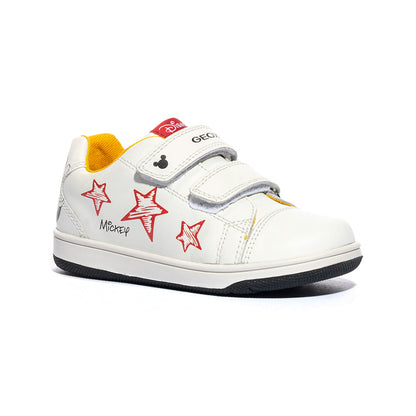 GEOX B251LA 85 WHITE BLACK C0404 Sneakers Bambino 