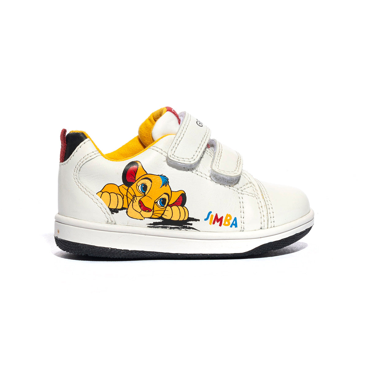 GEOX B361LA 85 WHITE BLACK C0404 Sneakers Bambino 