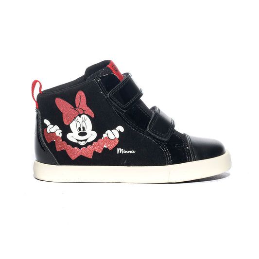 GEOX B36D5D 022HH BLACK RED C0048 Sneakers Bambina 