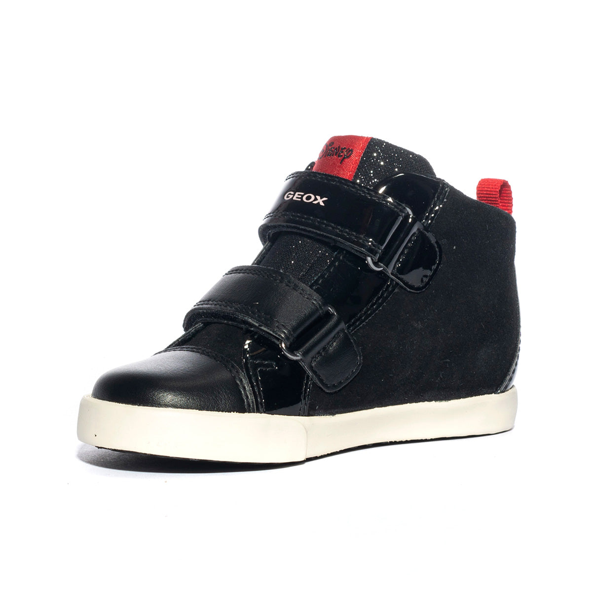 GEOX B36D5D 022HH BLACK RED C0048 Sneakers Bambina 
