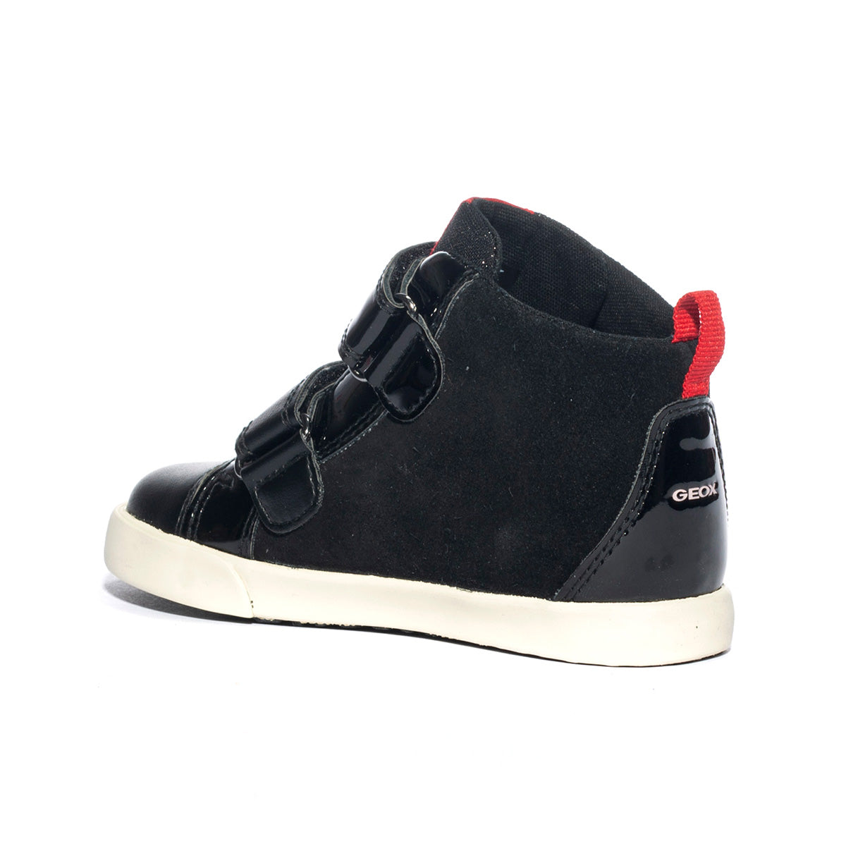 GEOX B36D5D 022HH BLACK RED C0048 Sneakers Bambina 