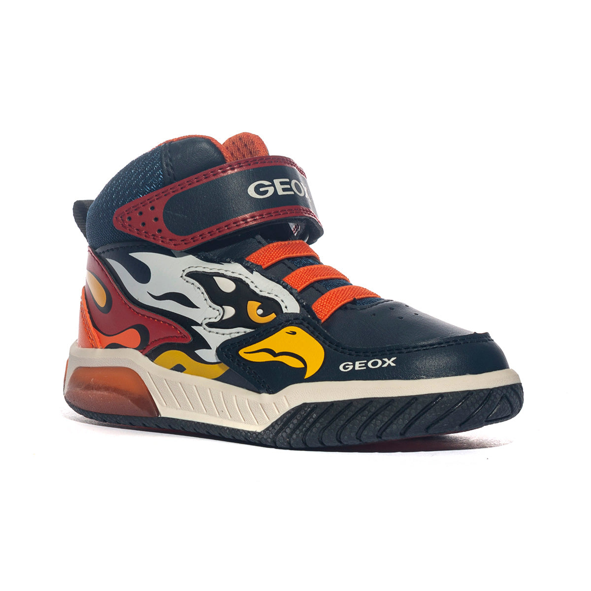 GEOX J369CB 0BU11 NAVY ORANGE  C0659 Sneakers Bambino 