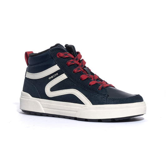 GEOX J36HAA 022FU NAVY RED C0735 Sneakers Bambino 