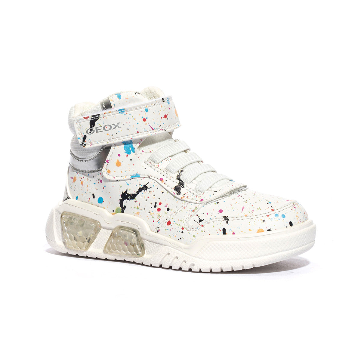GEOX J36HPA 411WHITE MULTICOLOR    C0653