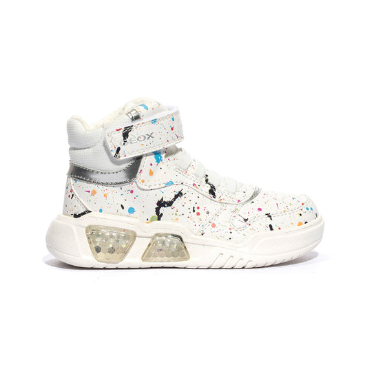 GEOX J36HPA 411WHITE MULTICOLOR    C0653