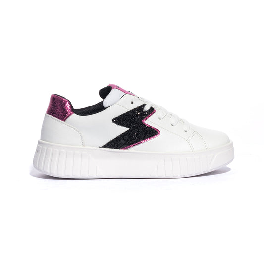 GEOX J45DVA 0BCEWWHITE DK FUCHSIA    C1Z8D