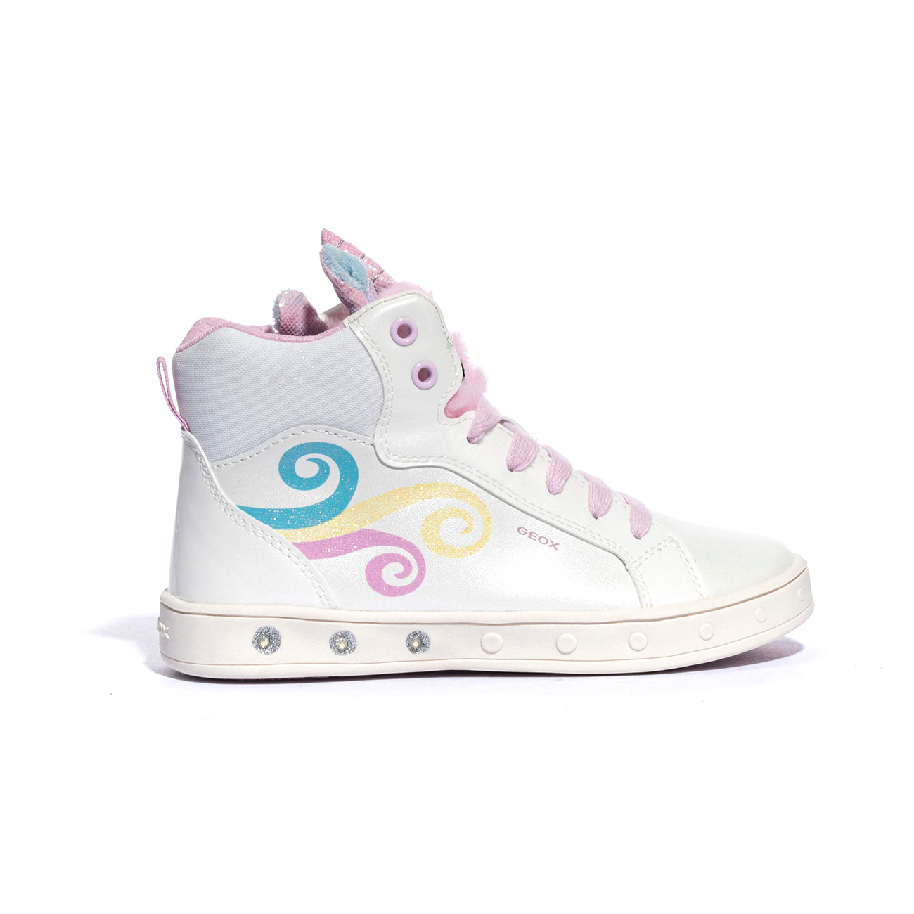 GEOX J468WA 0NFBH WHITE MULTICOLOR    C0653 Sneakers Bambina 