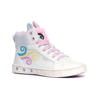 GEOX J468WA 0NFBH WHITE MULTICOLOR    C0653 Sneakers Bambina 