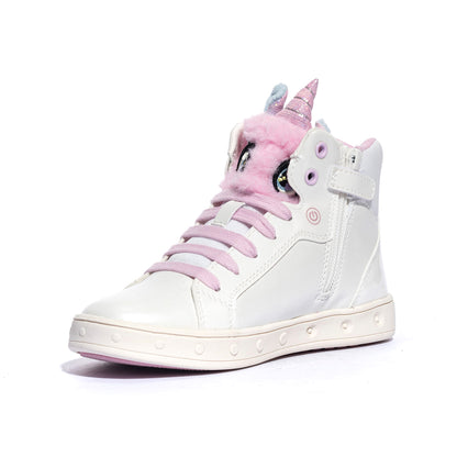 GEOX J468WA 0NFBH WHITE MULTICOLOR    C0653 Sneakers Bambina 