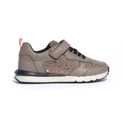 GEOX J46GZB 0BCBL DK BEIGE  C5005 Sneakers Bambina 