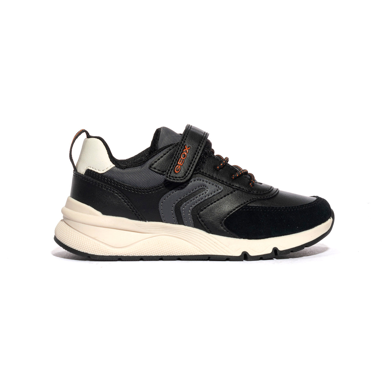 GEOX J46H0D 054FU BLACK DK GREY C0005 Sneakers Bambino 