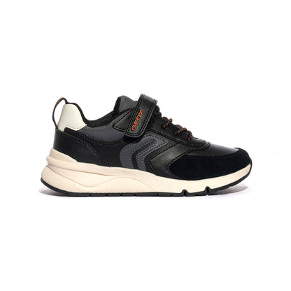GEOX J46H0D 054FU BLACK DK GREY C0005 Sneakers Bambino 