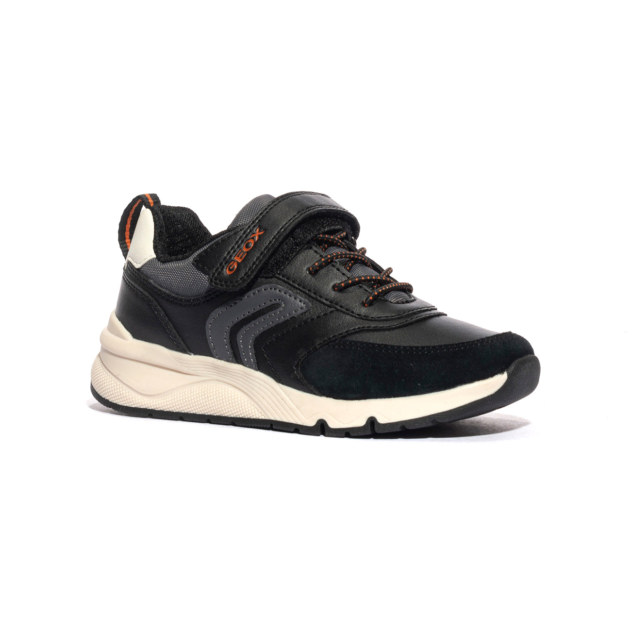 GEOX J46H0D 054FU BLACK DK GREY C0005 Sneakers Bambino 