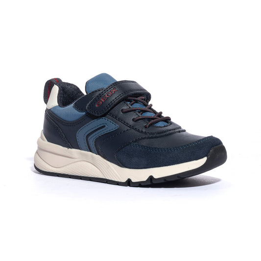 GEOX J46H0D 054FU NAVY DK RED   C4244 Sneakers Bambino 
