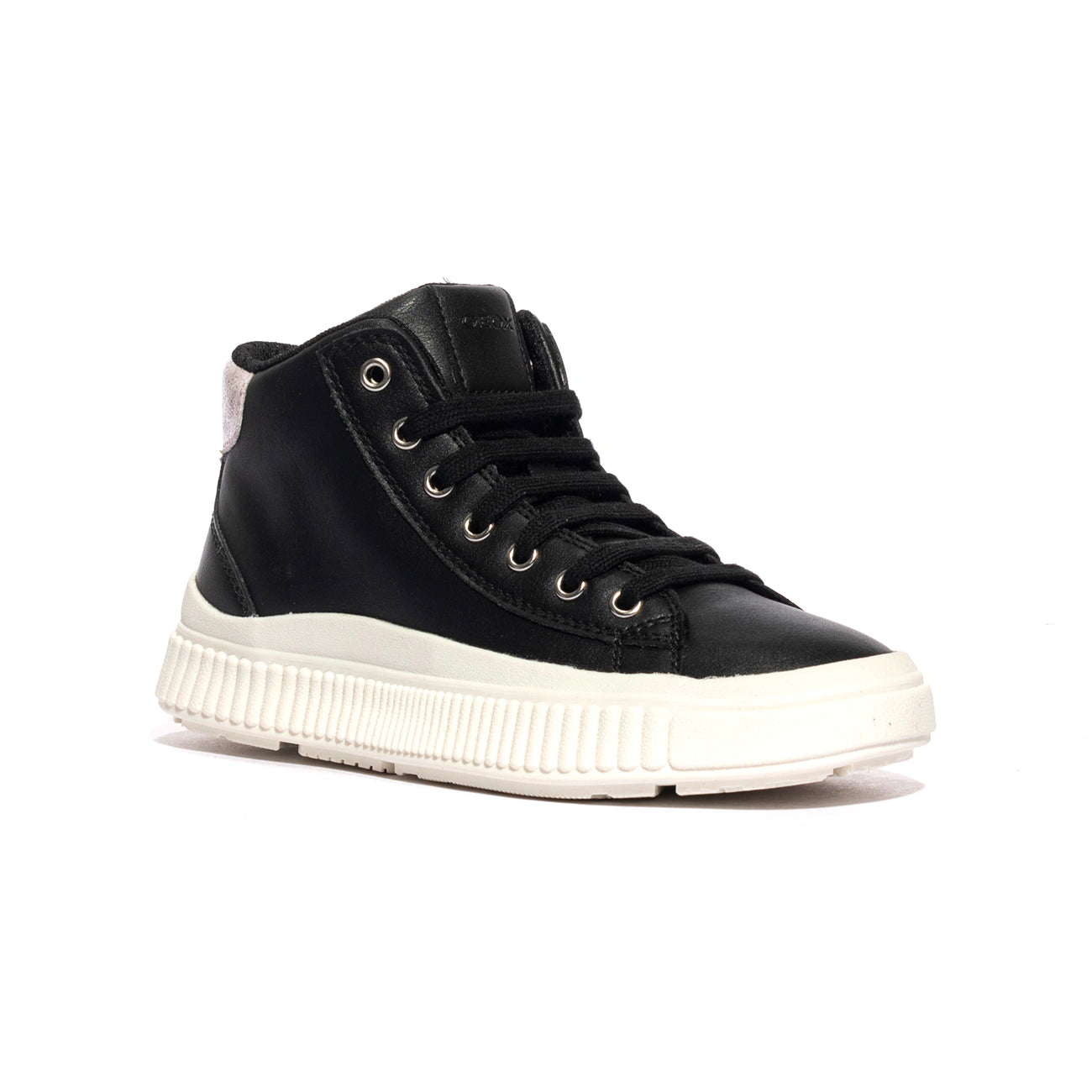 GEOX J46M3F 000BC BLACK SILVER C0039 Sneakers Bambina 