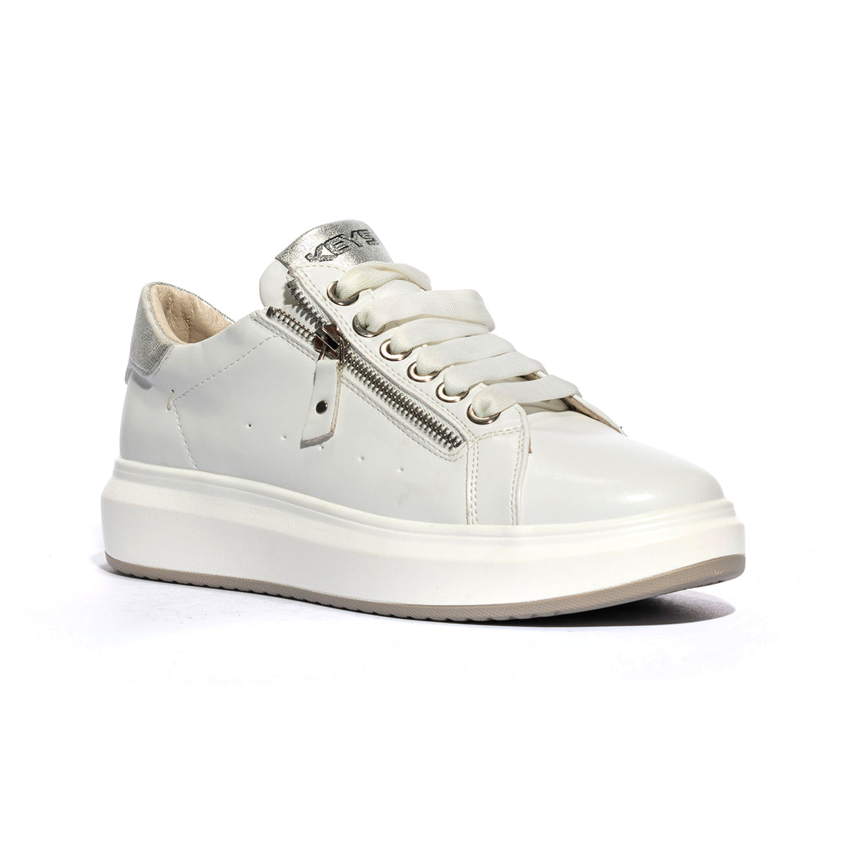 KEYS K7600 WHITE SILVER Sneakers Donna 