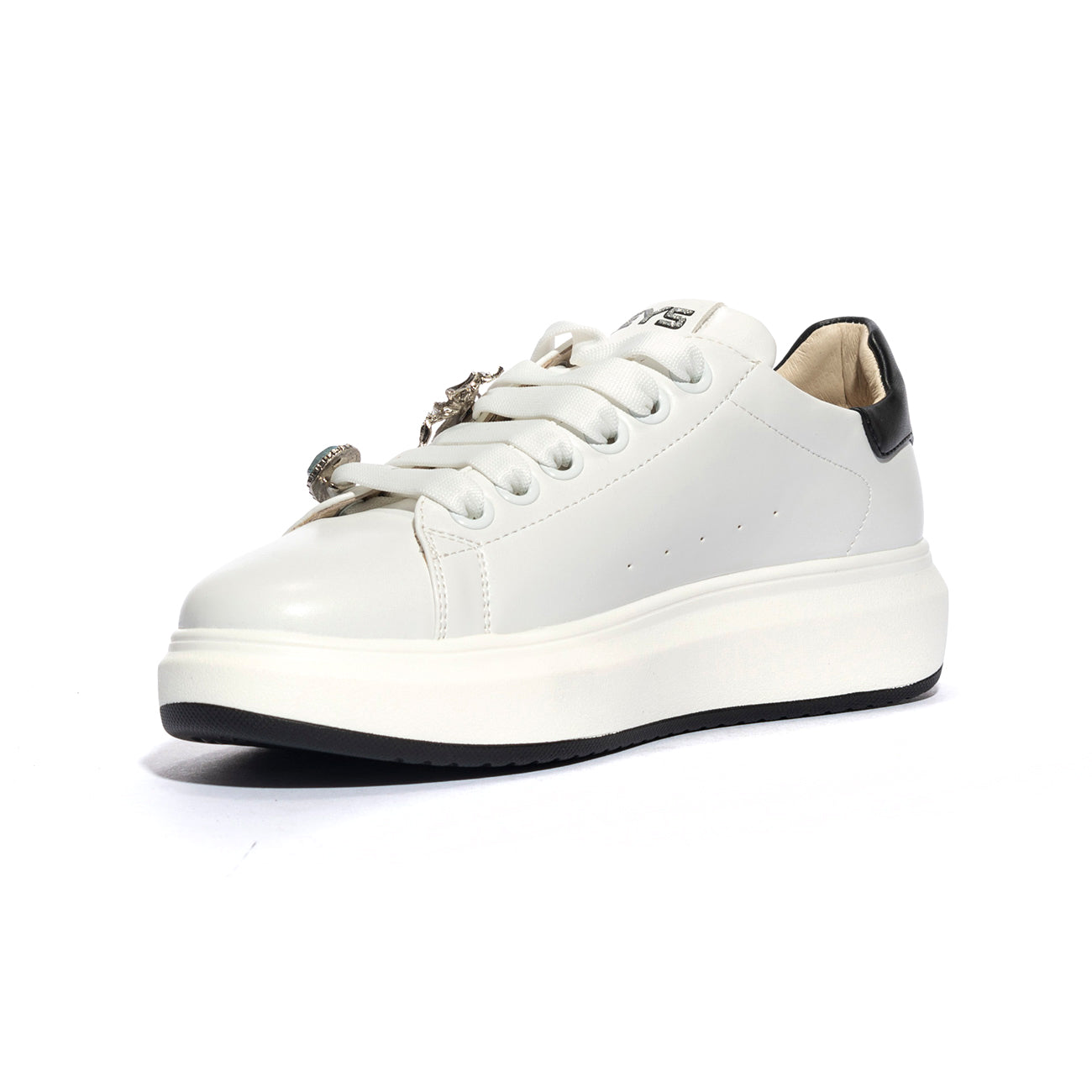 KEYS K7610 WHITE BLACK Sneakers Donna 
