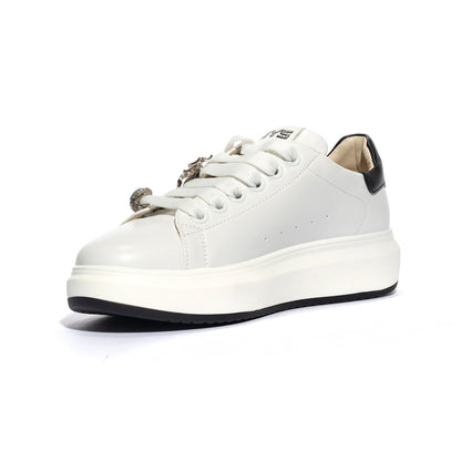 KEYS K7610 WHITE BLACK Sneakers Donna 