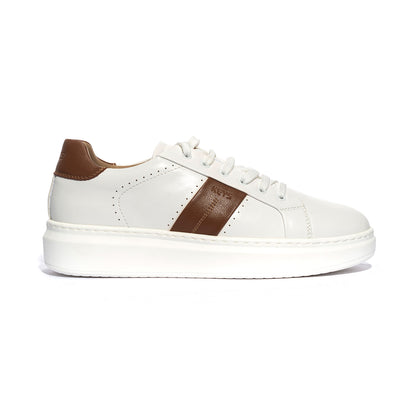 KEYS K7880 WHITE CUOIO Sneakers Donna 