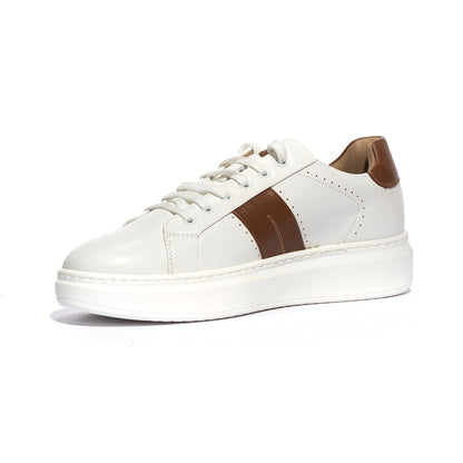 KEYS K7880 WHITE CUOIO Sneakers Donna 