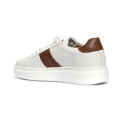 KEYS K7880 WHITE CUOIO Sneakers Donna 
