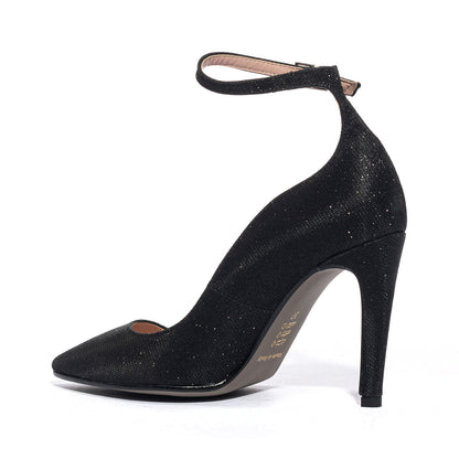 KISS KRISS 0880 GLITTER NERO Decollete Donna 