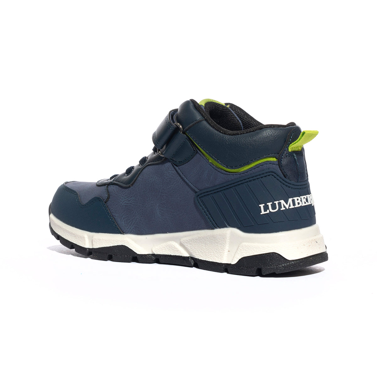 LUMBERJACK SBB9201-008 NAVY BLUE ACID GREEN Sneakers Bambino 