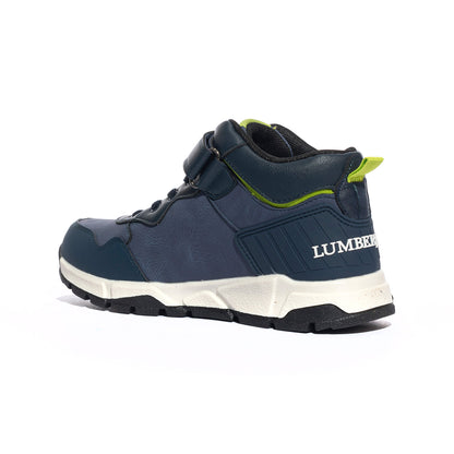 LUMBERJACK SBB9201-008 NAVY BLUE ACID GREEN Sneakers Bambino 